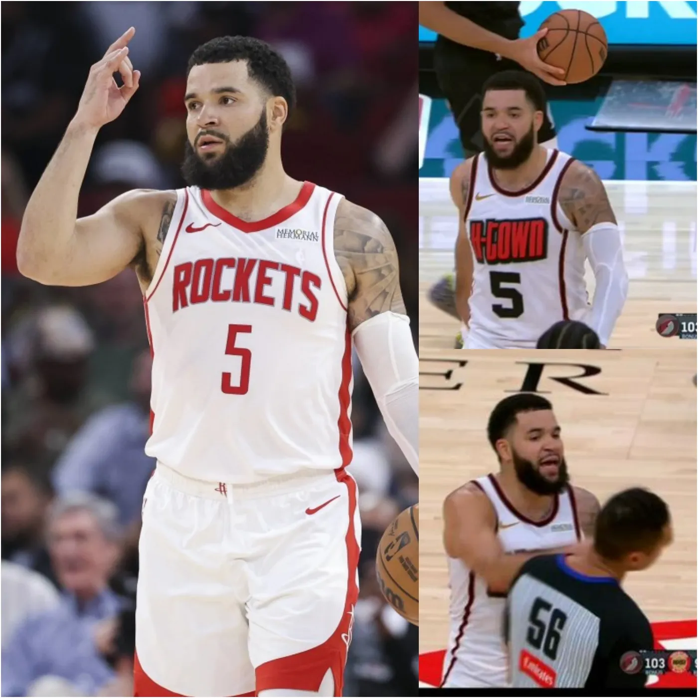 Rockets’ Fred VanVleet Sparks Controversy with Ejection Storm-Off Against Trail Blazers